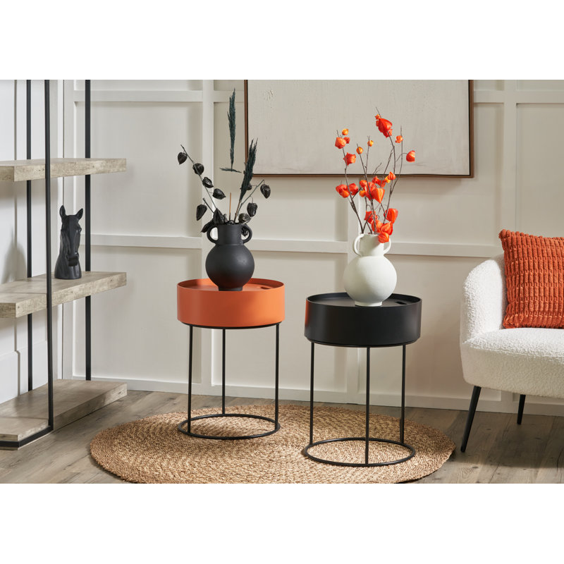 Hugo Frame End Table, Black