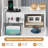 Nightstand With Charging Station, Night Stand For Bedroom,end Table With Hutch And 4 Drawers-1344877536
