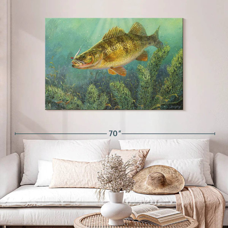 Brampt Perch Fish, 32" H x 48" W