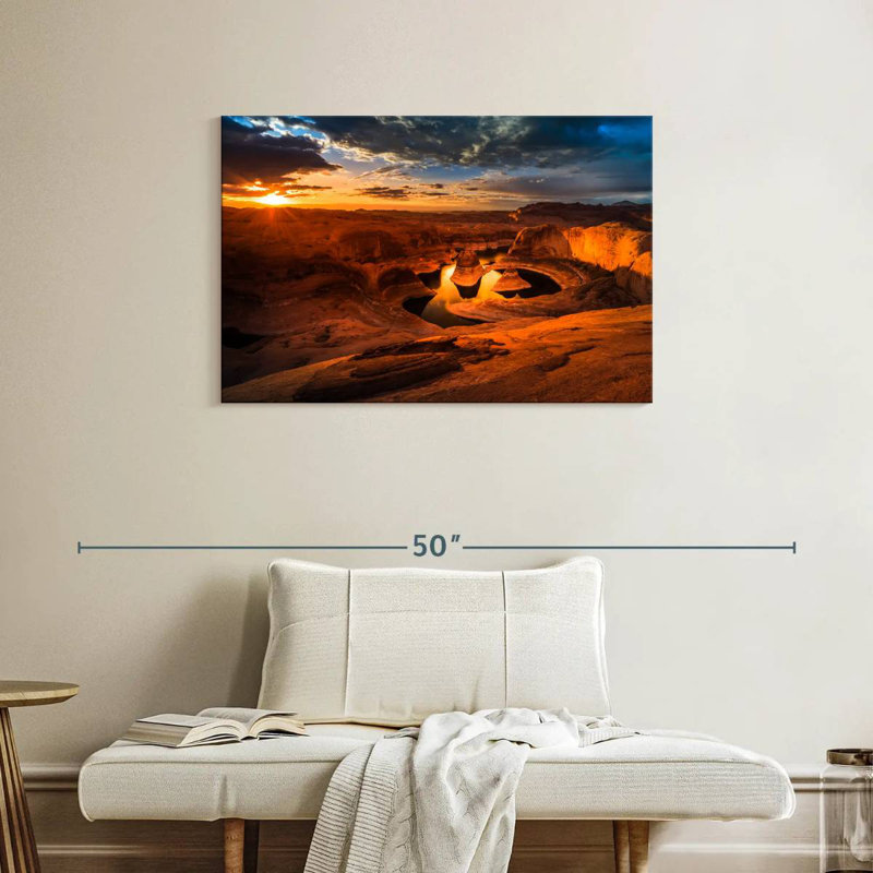 Alvord Reflection Canyon Sunrise, 24" H x 36" W