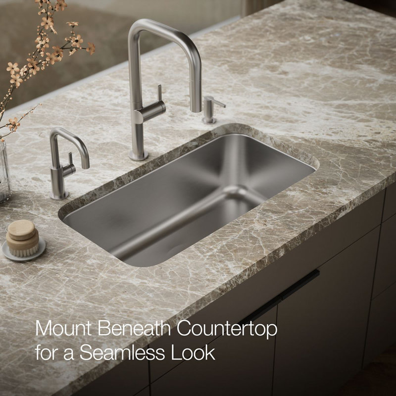 Undertone® Large Under-Mount Single-Bowl Kitchen Sink