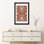 Reproduction d'art graphique sur toile tendue