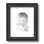 Black Wood Matte Picture Frame with Mat