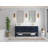 Parker 72'' Double Bathroom Vanity with Top-74465781
