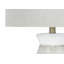 Lighting, H 27 po, lampe de table, céramique grise, abat-jour gris, contemporain