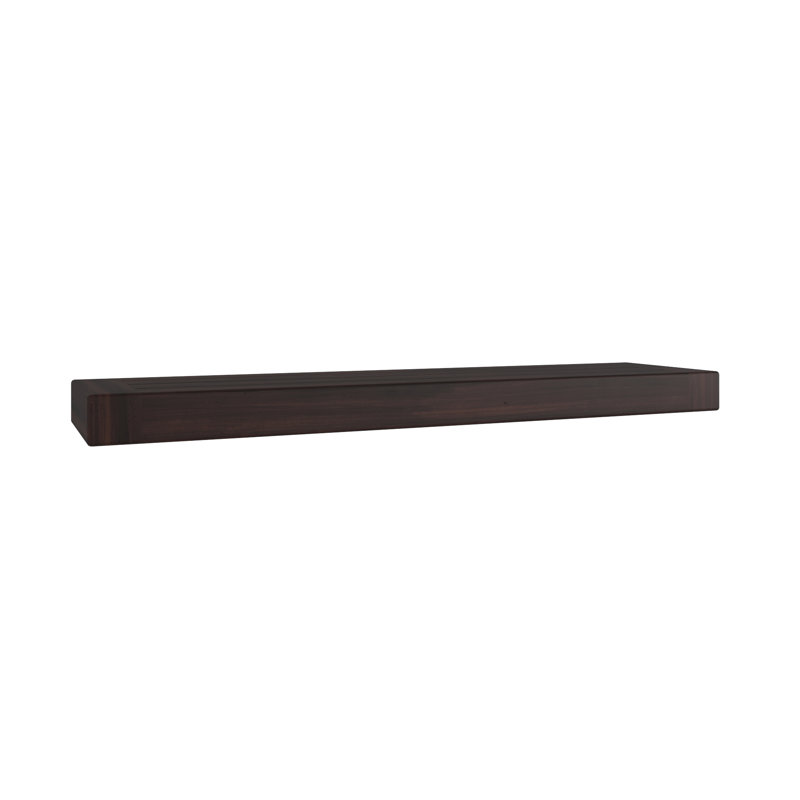 Obi Teak Floating Shelf, 2" H x 24" W x 6" D