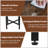  2 Pcs Round End Table With Felt Storage Basket Sturdy Metal Frame For Bedroom