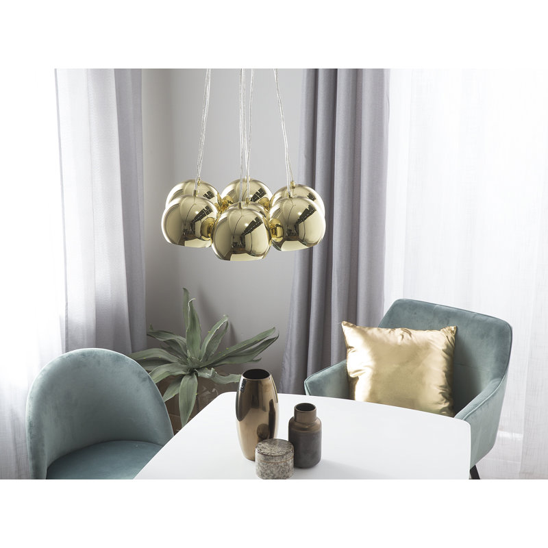 Chiang 7 - Light Cluster Pendant, Gold