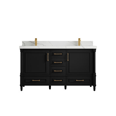 Aberdeen 60'' Double Bathroom Vanity with Top
