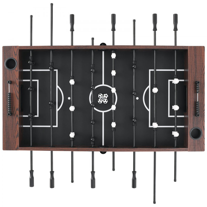 VEVOR 55'' Brown and Black Foosball Table with Telescopic Rods