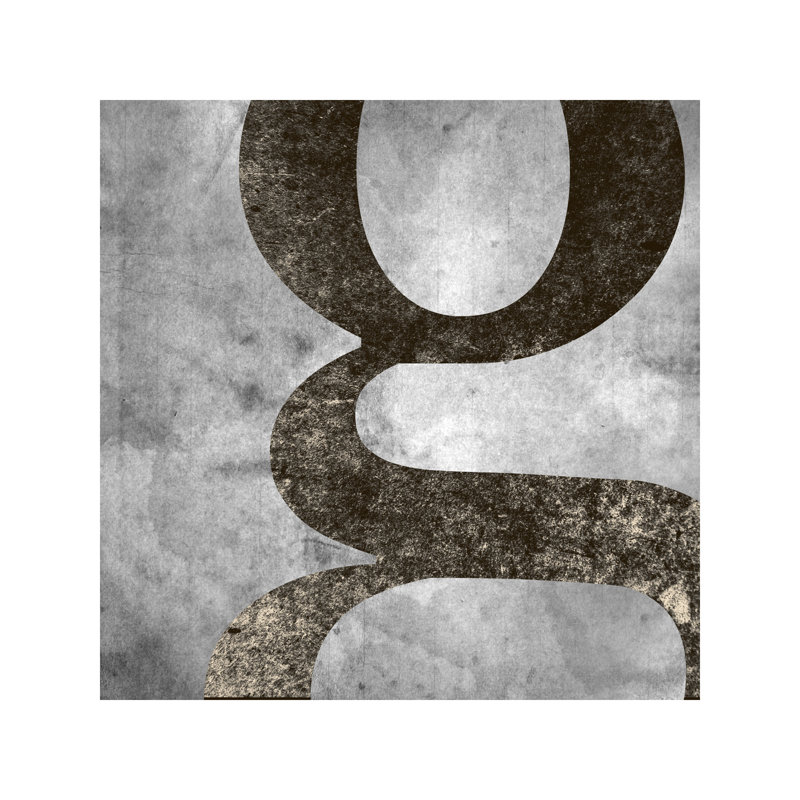 G-Silver Fading - Wrapped Canvas Print, 45.72 cm H x 45.72 cm W x 1.91 cm D