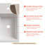 Lavabo de salle de bain mural HOROW-57368407