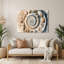 «Coastal Shell Layer Study», art mural en métal beige-861190609
