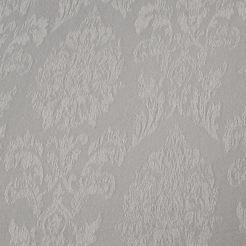 Thuan Damask Rectangular Lumbar Cushion, Silver