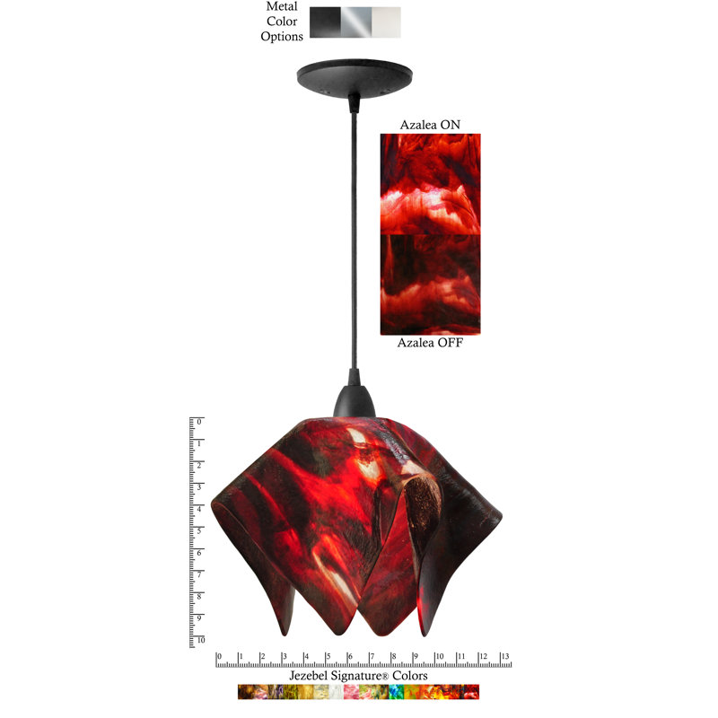 Amergin 1 - Light Unique/Statement Pendant, Large, Black, Azalea
