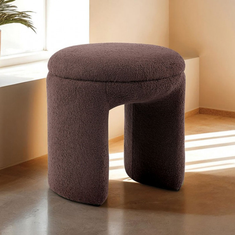 Tabouret Harun, Brun