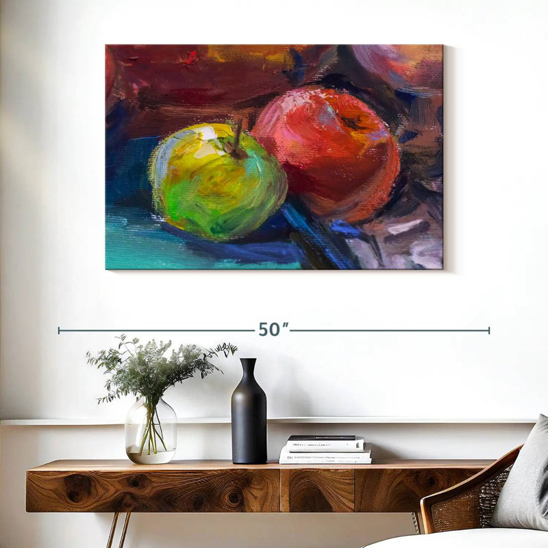 Nature morte aux pommes Yarlin, H 26 po x l 39 po