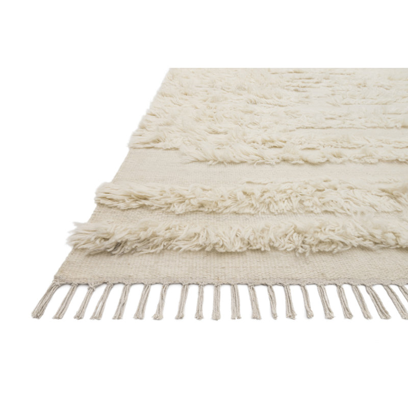 Wool Striped Indoor Rug, Rectangle 5' x 7'6"