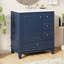 Meuble-lavabo de salle de bain avec lavabo et une porte avec tablette et trois tiroirs-841805792
