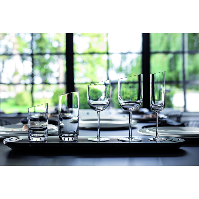 Newmoon Set/4 5.5 oz Crystal Flutes