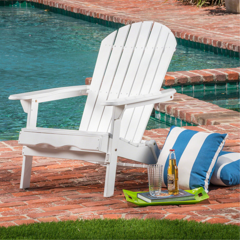 Acacia Patio Lounge Chair, White