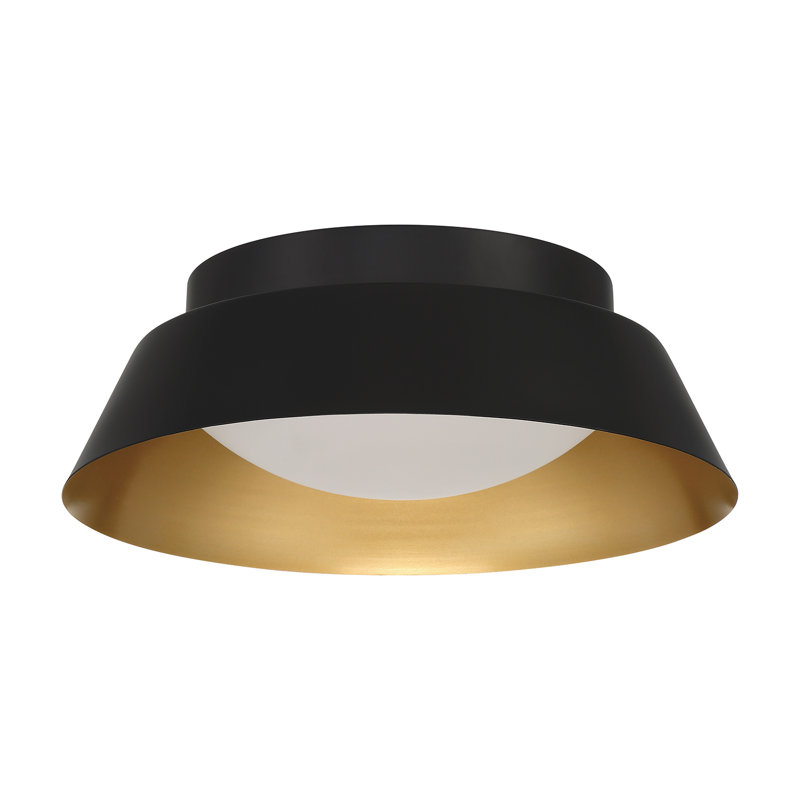 Plafonnier encastré 2 lumières Tenby, Noir mat