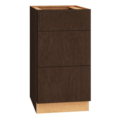 Rosemont 18" W X 34.5" H X 24" D Fully Assembled 3-Drawer Base Cabinet