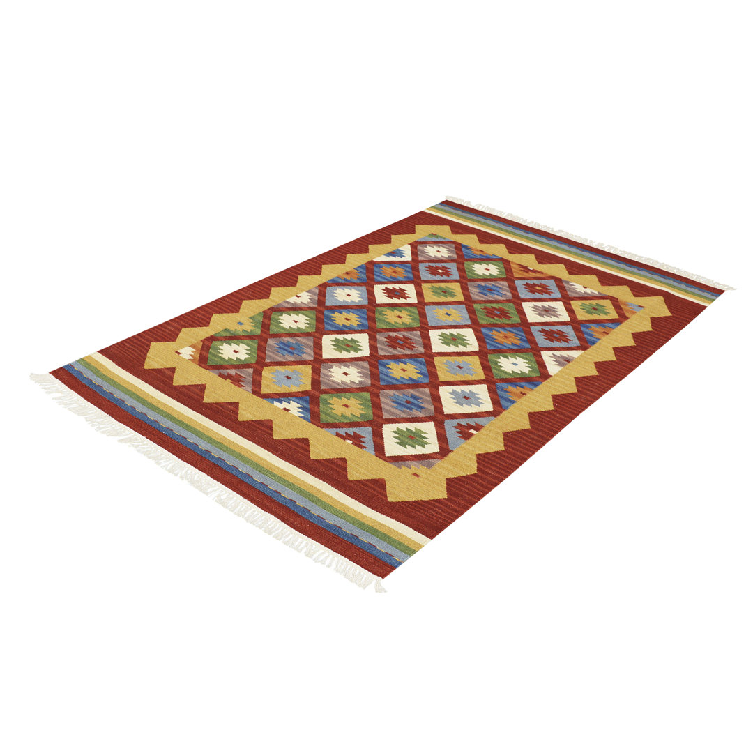 Southwestern Wool Hand Woven Area Rug