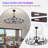 41" Wagon Wheel Chandelier with Fan-2042403339