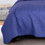 Ensemble de literie 3 pièces pour couvre-lit matelassé réversible à motif géométrique bleu royal et gris-112736064
