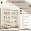175cm H x 86cm W Metal Etagere Bookcase-116962892