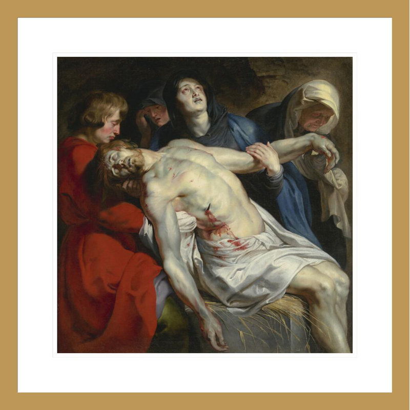 «The Entombment» par Peter Paul Rubens, impression giclée sur cadre, 23,54 po H x 23,5 po L