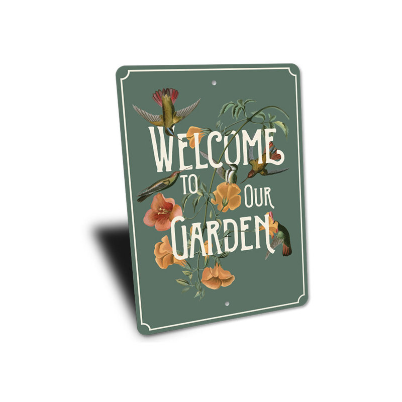Panneau de jardin en aluminium, H 18 po x l 12 po x P 0,06 po