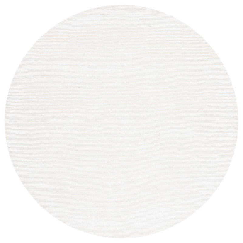 Tapis ivoire touffeté à la main Mersudin, Rond 6 pi