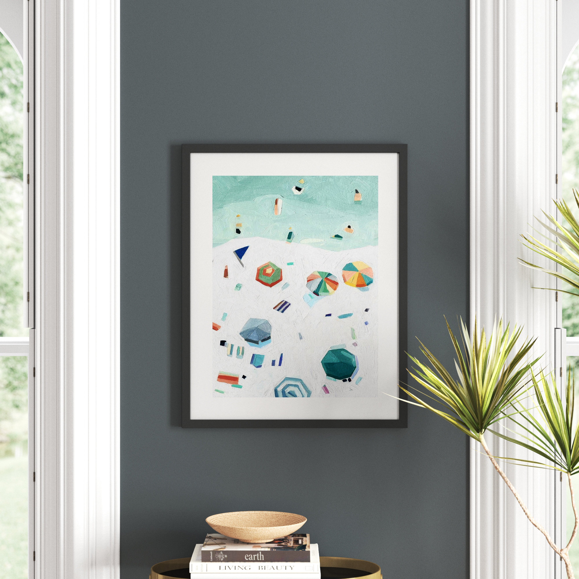 Beach Vista II by Emma Scarvey, Black Framed Paper, 29" H x 23" W