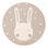 Unique Loom Heart Bunny  Whimsy Kids Rug