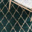 Tapis vert foncé en jute / coton tissé à la main Kedron-1649701460