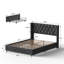 Lit rembourré en velours avec 4 tiroirs de rangement Better Home Products Izayah-812012409-812012408