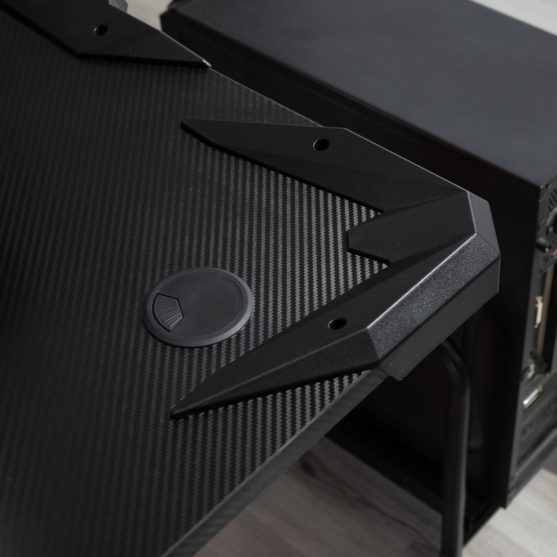 Klara Computer Desk, 96cm H x 142cm W x 66cm D, Red