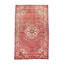 Tapis turc Oushak rouge et ivoire 4 x 7
