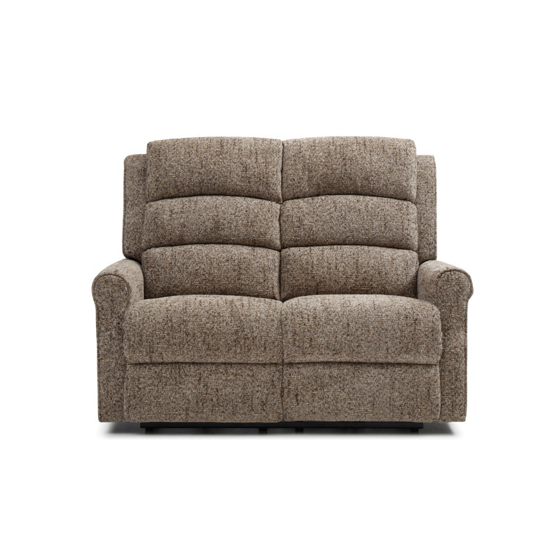 George 2 Seater Fawn Chenille Recliner Sofa