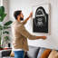 Gorilla Confrontation Modern - Wrapped Canvas-226045235-226045193