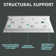 60" W X 30" D Single Threshold Shower Base Pan Acrylic Alcove Rectangular Single Threshold Shower Tray with Non-slip Design in White