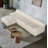 Velvet L-Shaped Sectional Reversible
