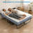 75" Foldable Guest Bed with 5inch Memory Foam Mattress & 360°Wheels， Heavy Duty Steel Frame for 450LBS Capacity