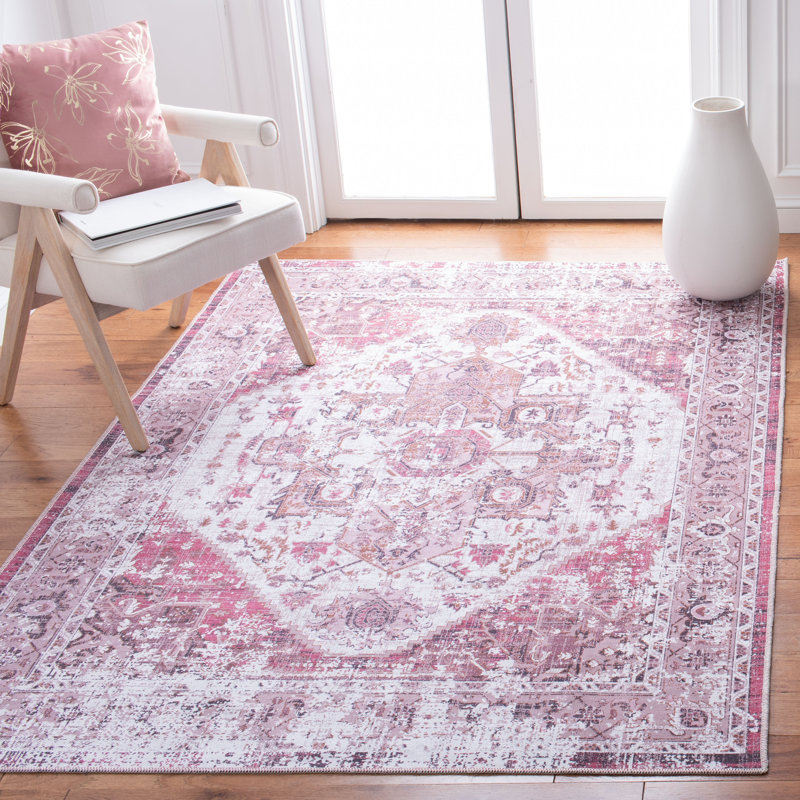 Hallel Performance Machine Washable Oriental Rug, Rectangle 9' x 12'