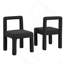 Ensemble de chaises de salle à manger modernes rembourrées Boucle-171285031