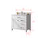 Meuble-lavabo simple 36 po Ajhane-649224799