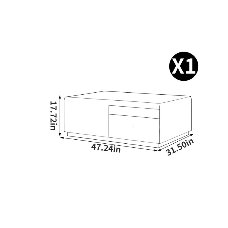 American style light luxury simple coffee table