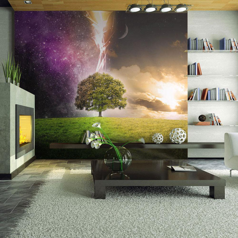 Murale arbre magique, L 121 po x l 157 po
